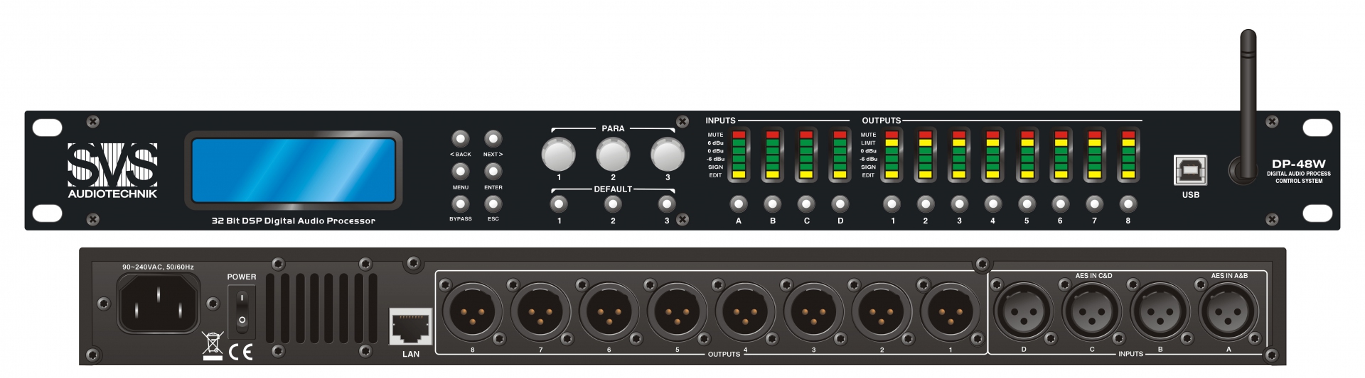 SVS Audiotechnik DP-48W Цифровой процессор: 4 входа 8 выходов в Брянской области