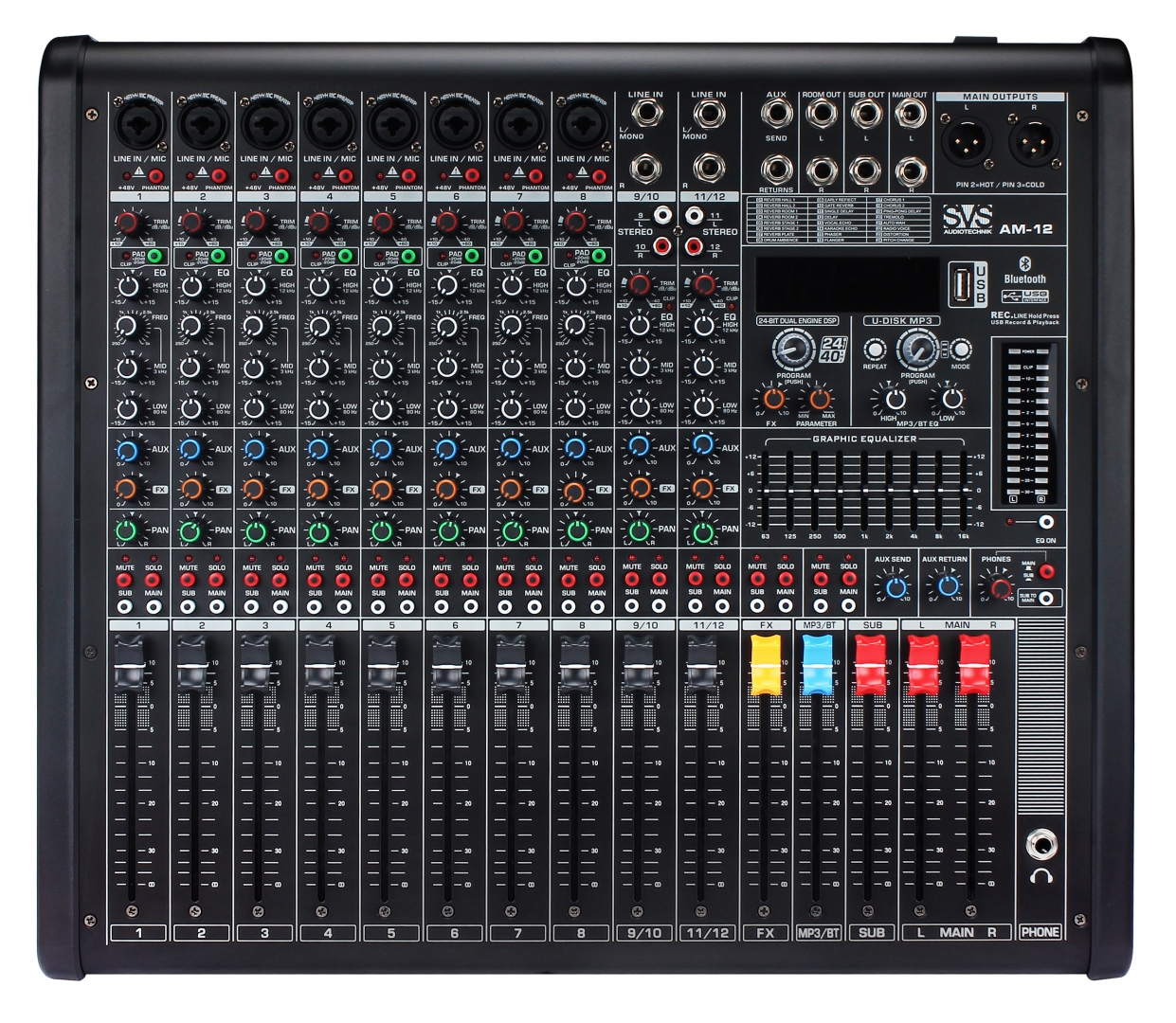 SVS Audiotechnik mixers AM-12 Микшерный пульт аналоговый, 12-канальный в Брянской области